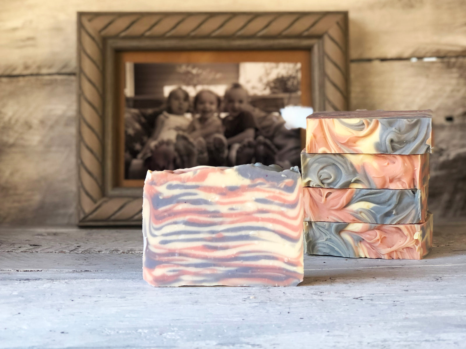 Pink & Blue Lines Soap